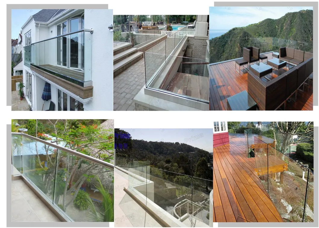 U Channel Glass Railing