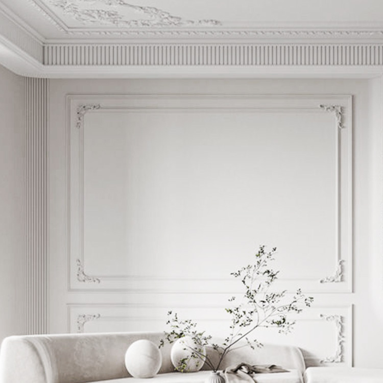 New Building Material Polyurethane PU Ceiling Plastic White Primed Mouldings for Interior