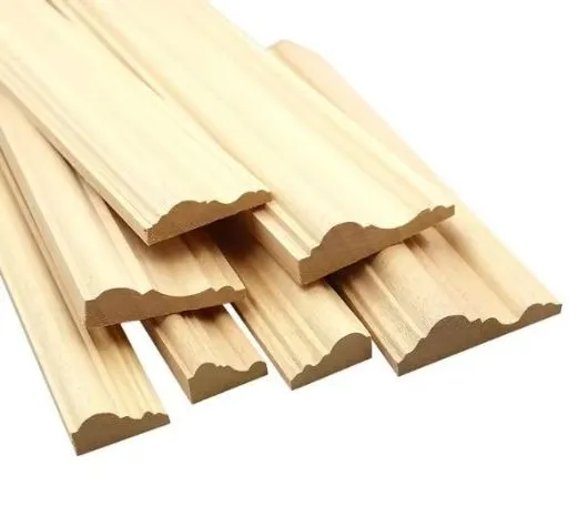 Interior Decorative White Wood Wall Skirting