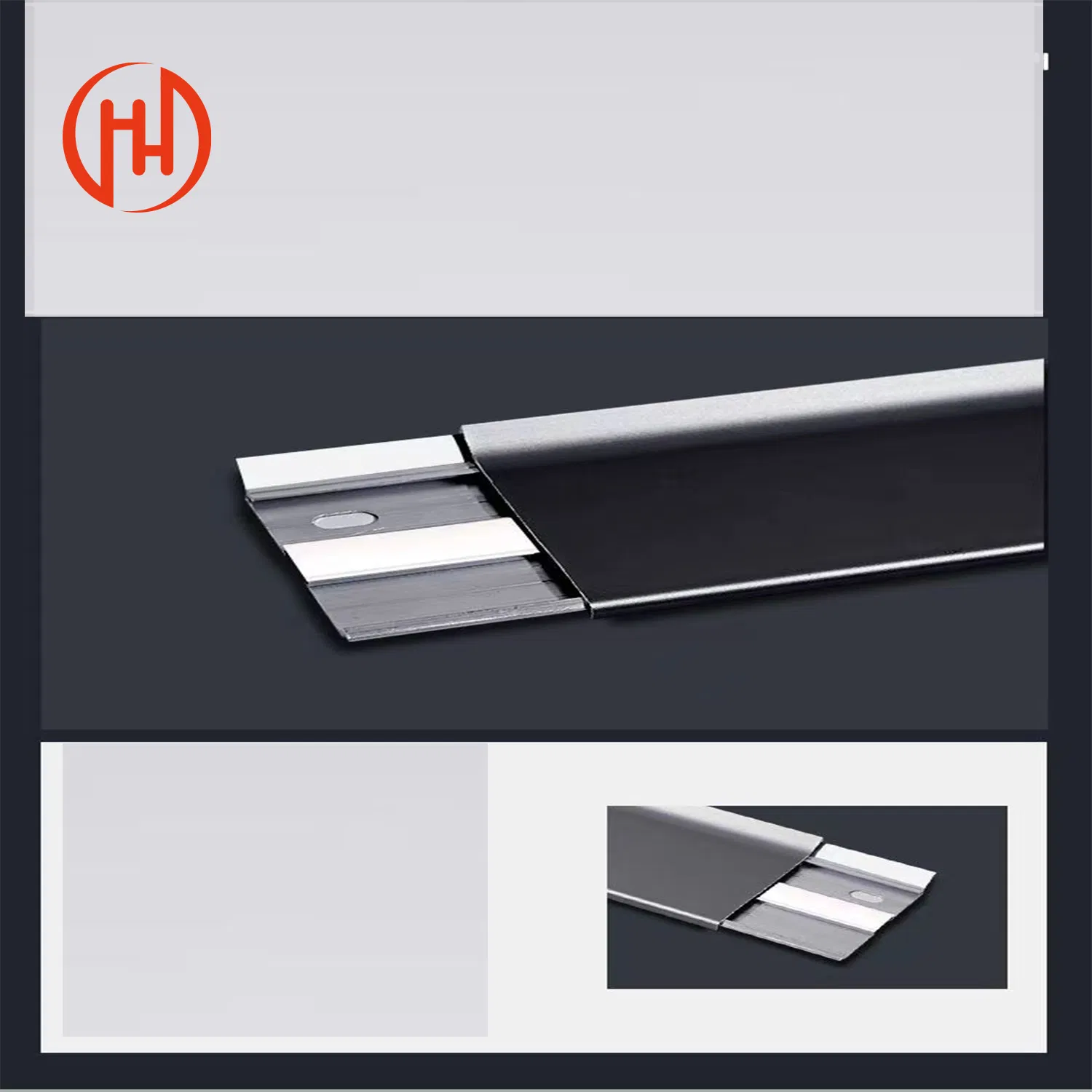 Aluminum Alloy Profile Moulding Aluminium Floor Waterproof Polished Skirting Board