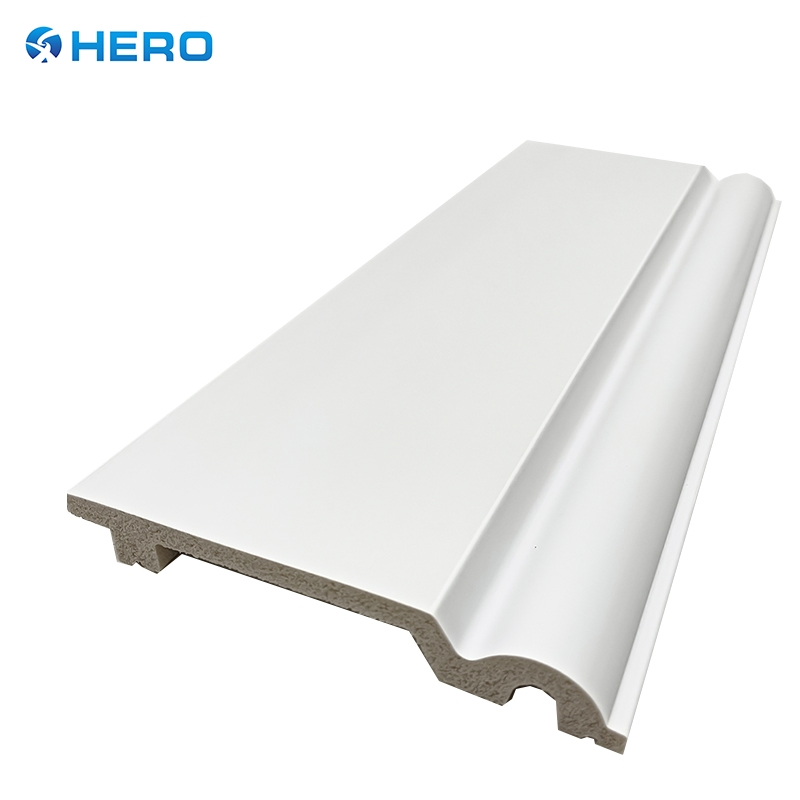 Waterproof Durable PS Moulding Skirting Board Hero Metal Trim Near Me Solid White Coated Kitchen Plastic Baseboard for Bathroom