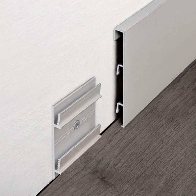 Residential Wall Foot Line Skirting Board Drywall LED Aluminum Extrusion Profile