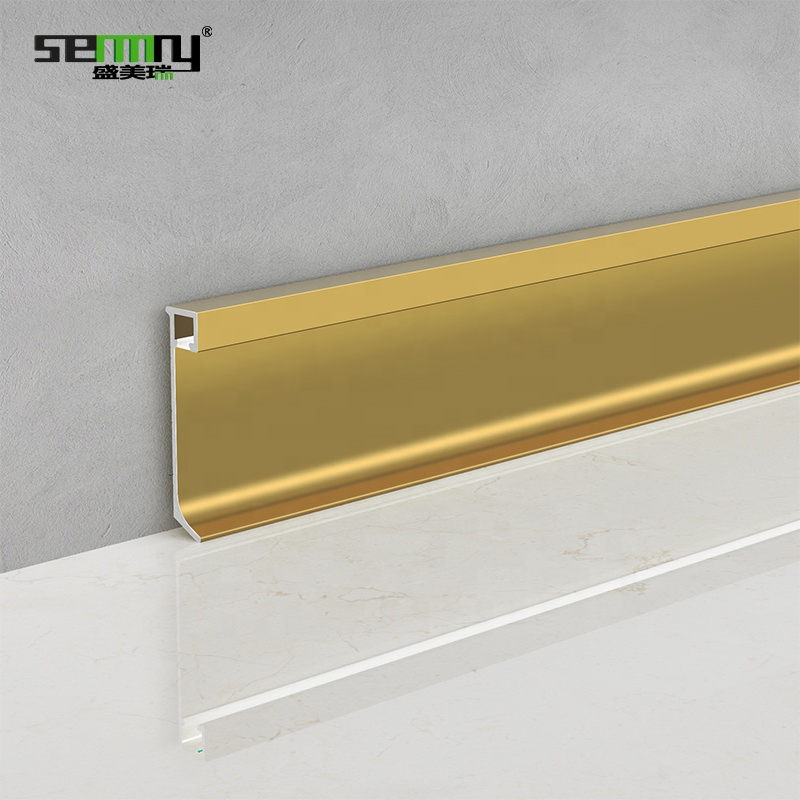 Aluminum Channel Skirting LED Strip Light Channel Profile Wall Baseboard
