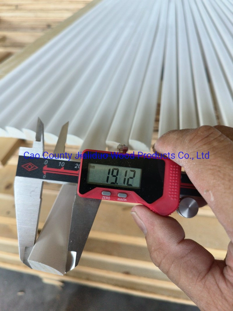 White Primed Wooden Quarter Round Finger Jointed Pine Moulding