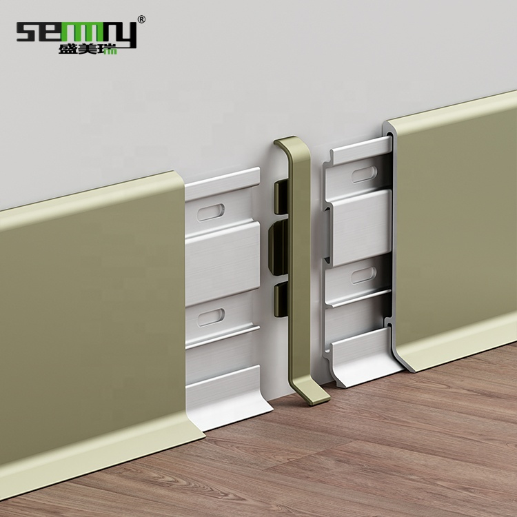 Edged Lines Skirting Baseboard Tile Aluminum Wall Skirting Board Baseboard Waterproof