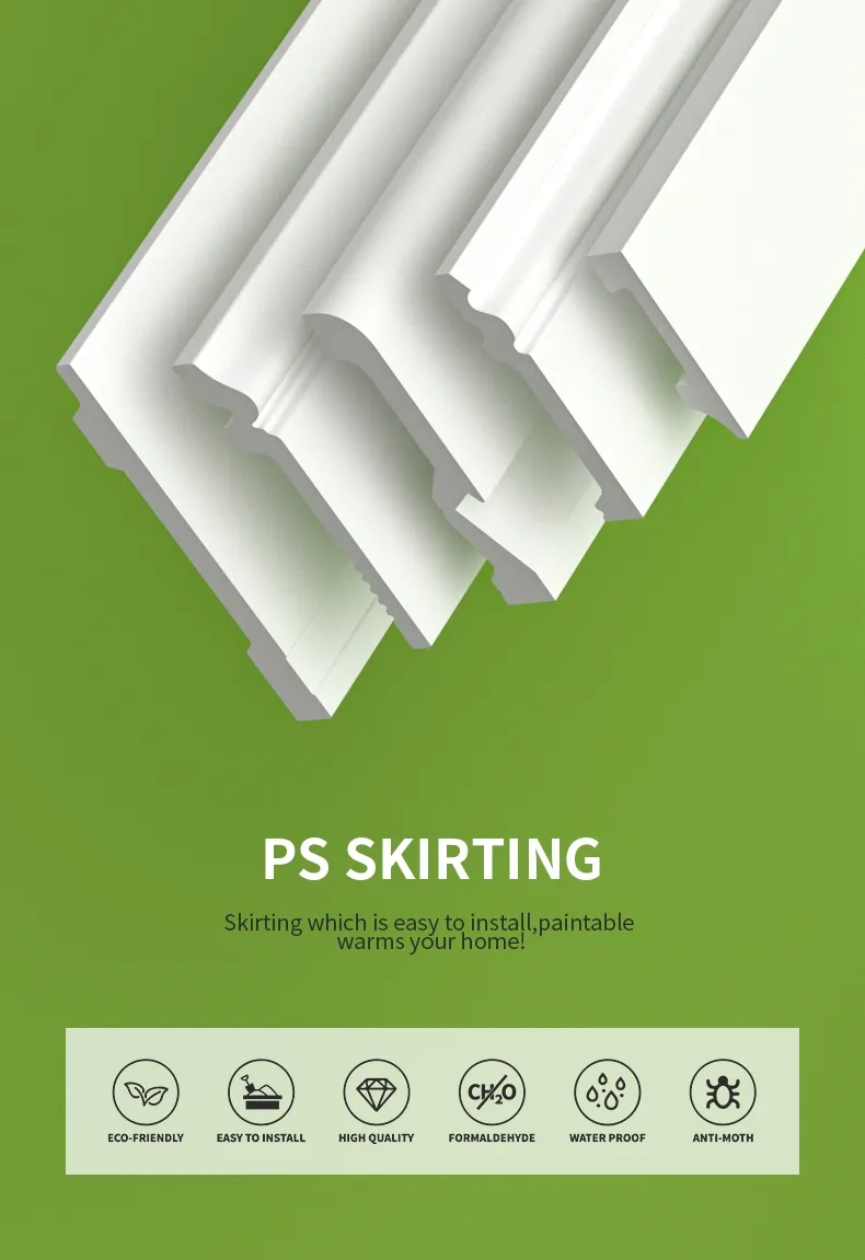 White Primed Wood Skirting