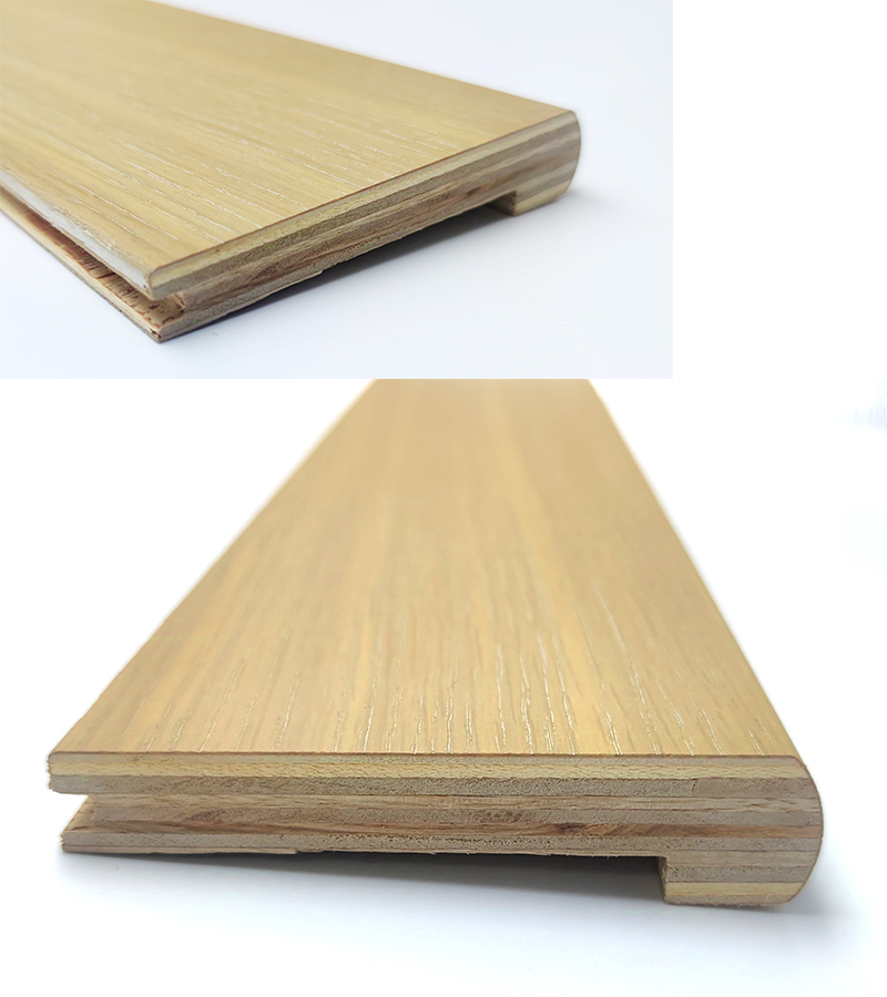 Premium Wide Oak Brushed Multi-Layer Stair Tread for Staircases