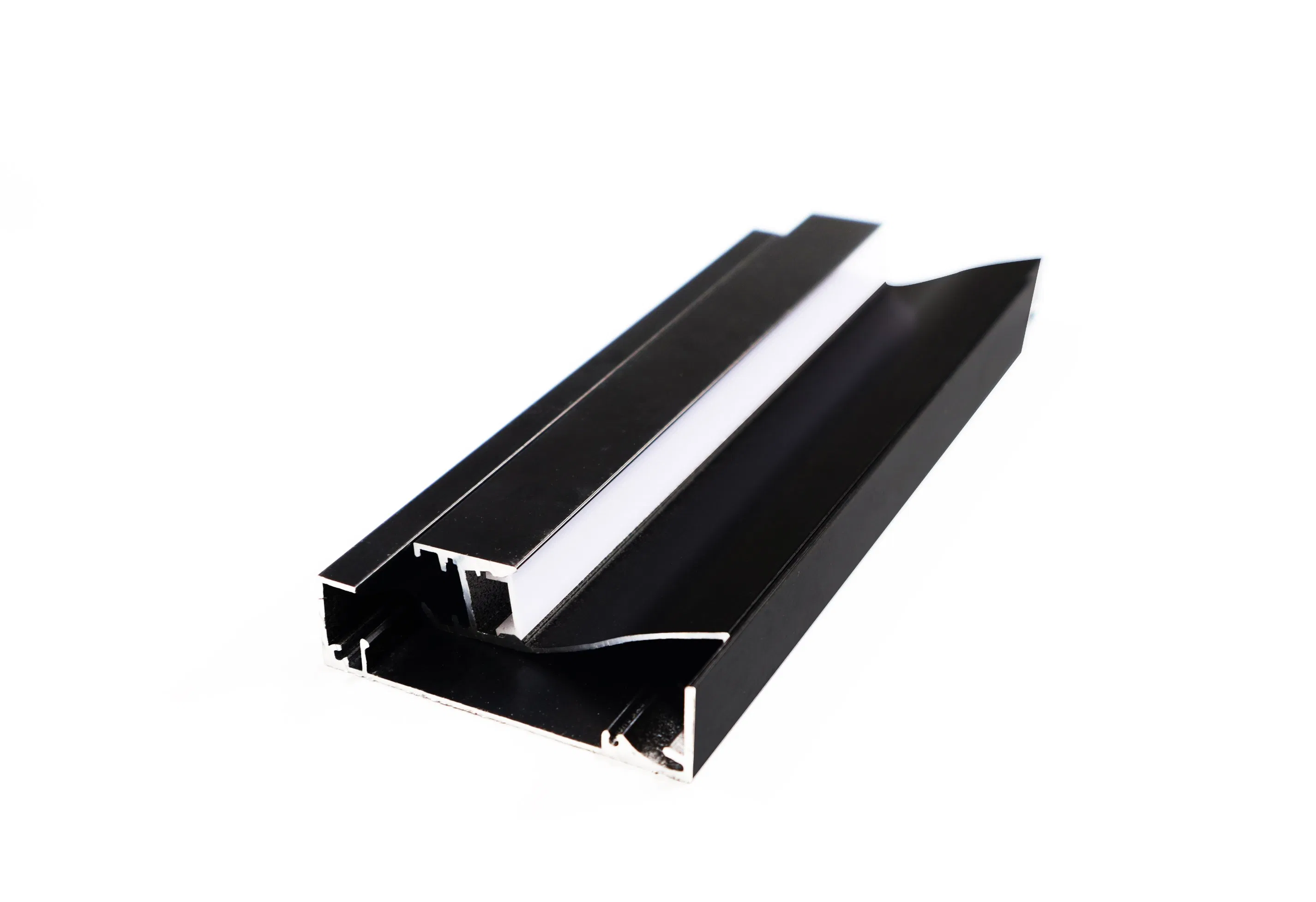 60*15mm Illuminated LED Profile Strip Aluminium Hallway Skirting Board Lights with LED Channel Trim