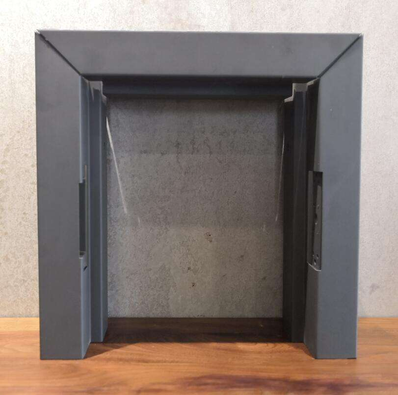 Grey Hollow Metal Frame for Fire Rated Wood Door in The Hotel