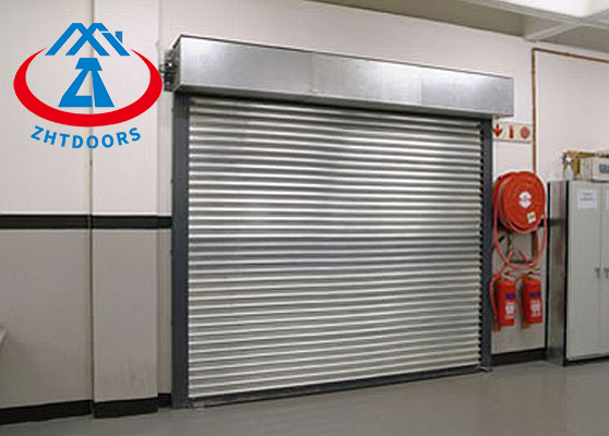 En Certificated Zhtdoors Best Selling Internal Fire Resistence Rolling Rated Garage Door Frame