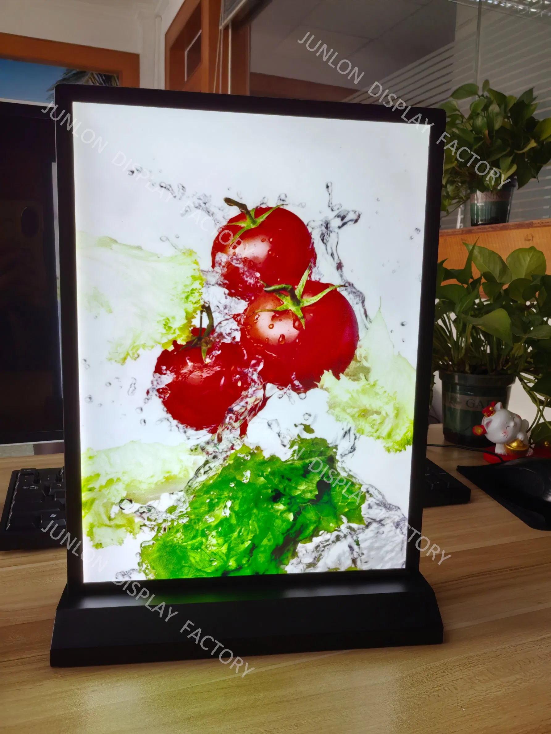 A4 Double Sided Advertising LED Menu Board with Battery Light Box