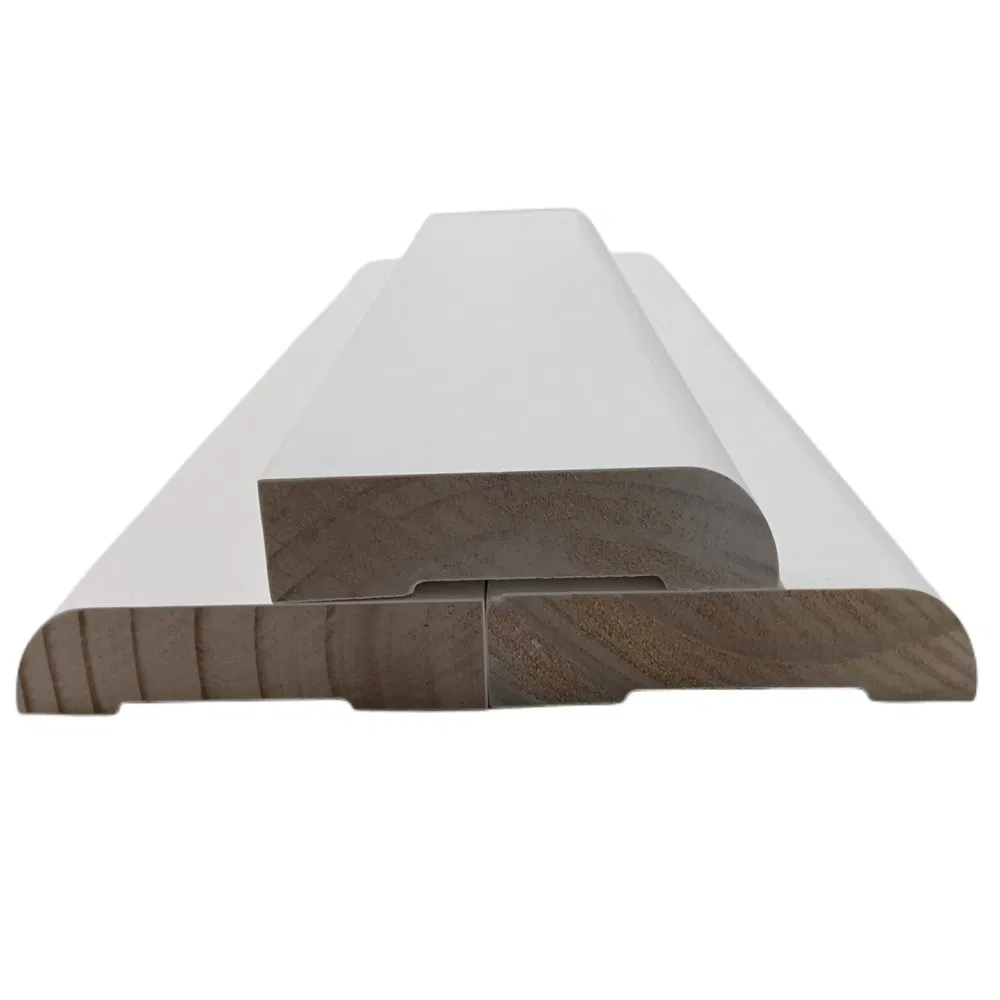 White Primed Modern MDF Baseboard Trim Door Window Casing Moulding Wooden Skirting Baseboard
