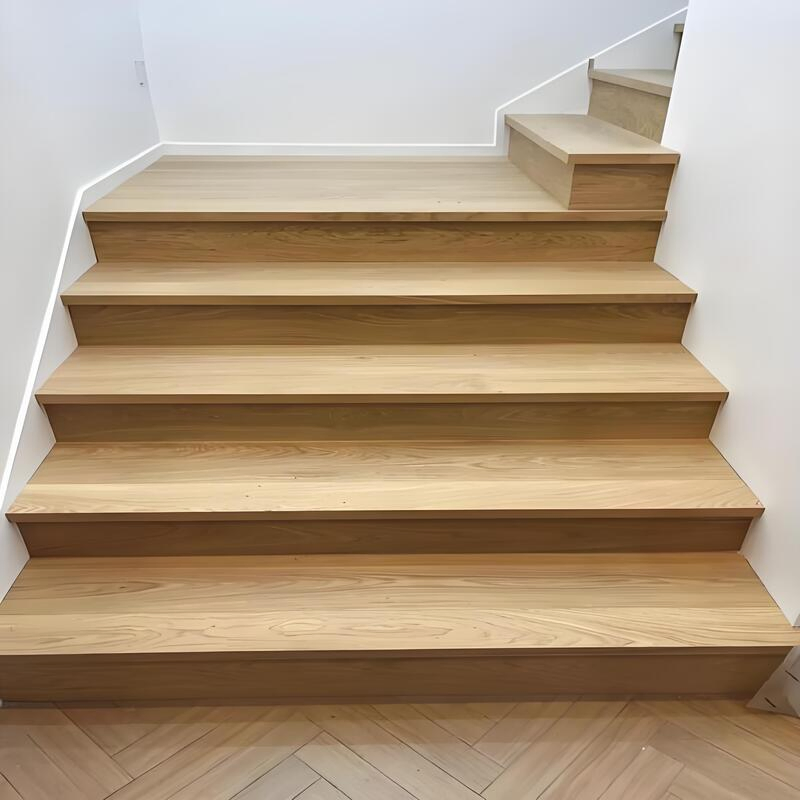 New Interior Wood Stairs White Oak or Red Oak Treads