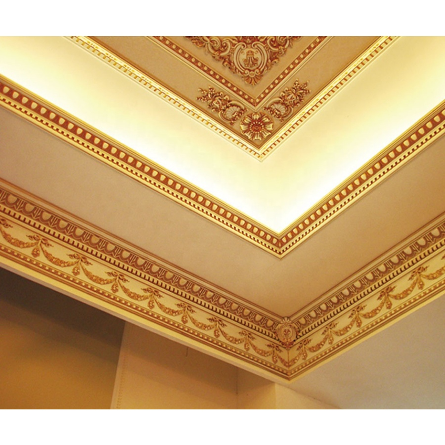 Banruo Arrivals PS Cornice Custom Design Pop Design Gypsum Cornice Crown Moulding