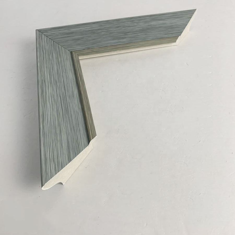 Wall Decorative High Quality Modern Minimalist Light Blue Picture Moulding 58mm Wide PS Polystyrene Picture Frame Moulding