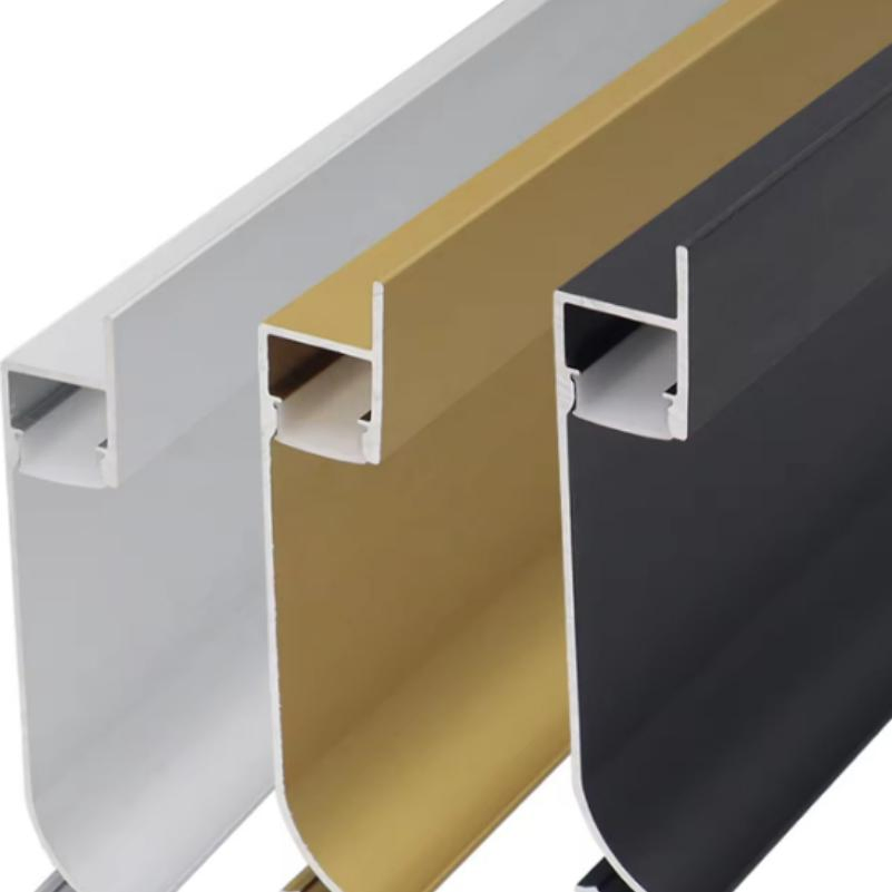 Embedded Skirting Board Trim with LED Trim Profile