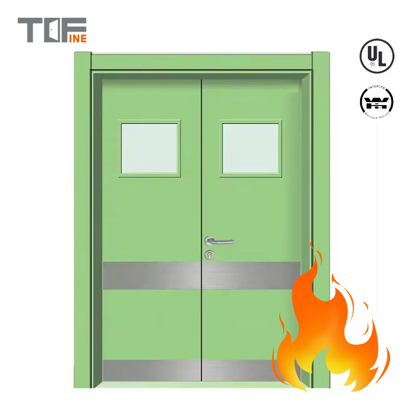 Factory Steel Fire Door UL Certificate Fire Rated Doors Hollow Metal Frame