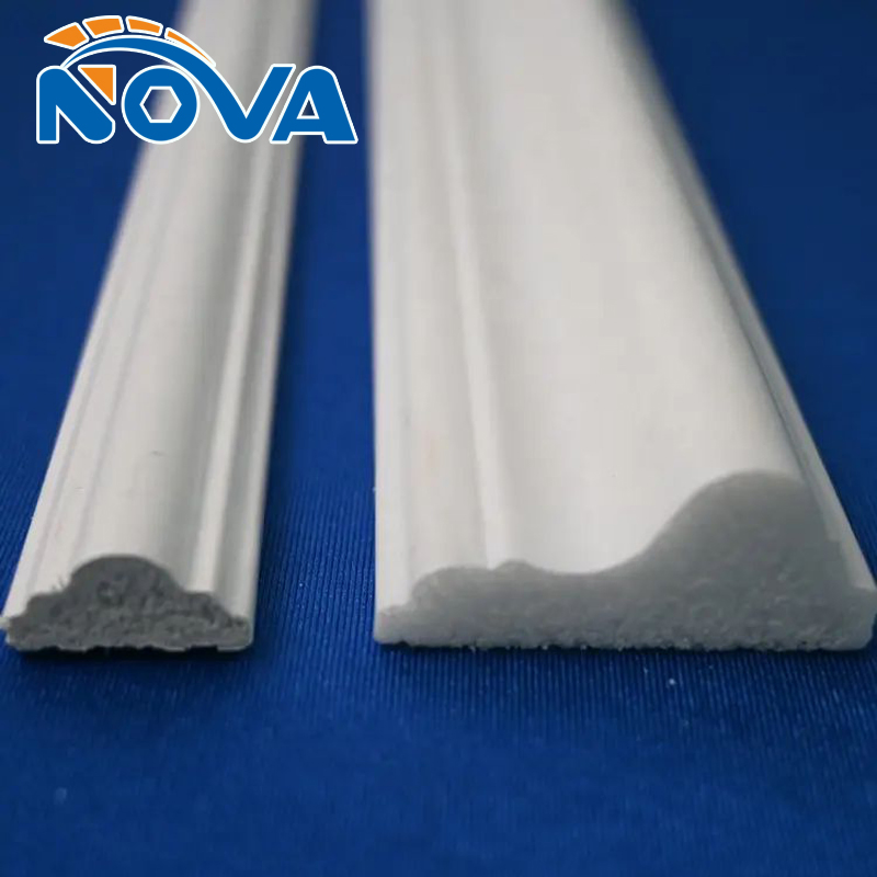 Wall Decoration Manufacturer Easy Install PVC Coated Skirting Polystyrene Waterproof Interior PS Skirting Board