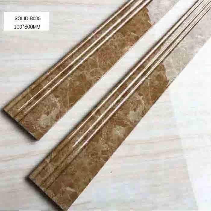 Cheap Artificial Marble Fireproof European Modern Style Tile Baseboard 100*800mm