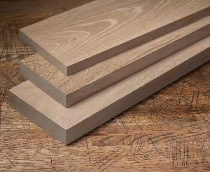 American Oak Wood Beech White Oak Stairs Component Solid Wood Tread Stair