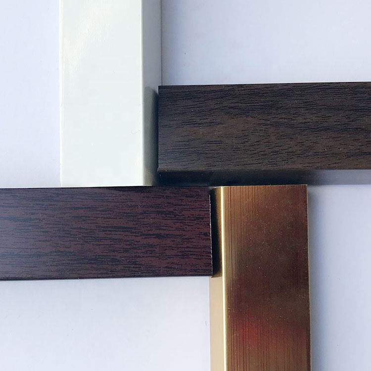 Factory Wholesale Custom Size 15X15 mm 16X17mm 20X20 mm 30X20 mm Matte Black and White Photo Picture Frame PS Frame Moulding