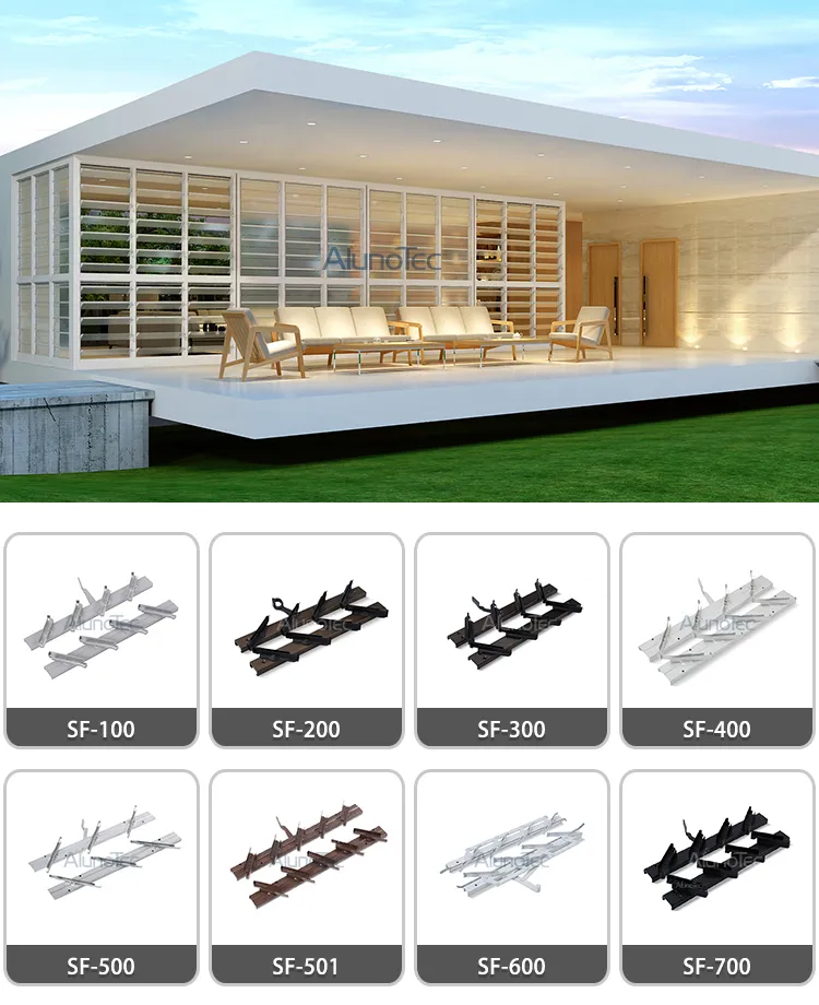 PVC Clip Jalousie Louvre Frame