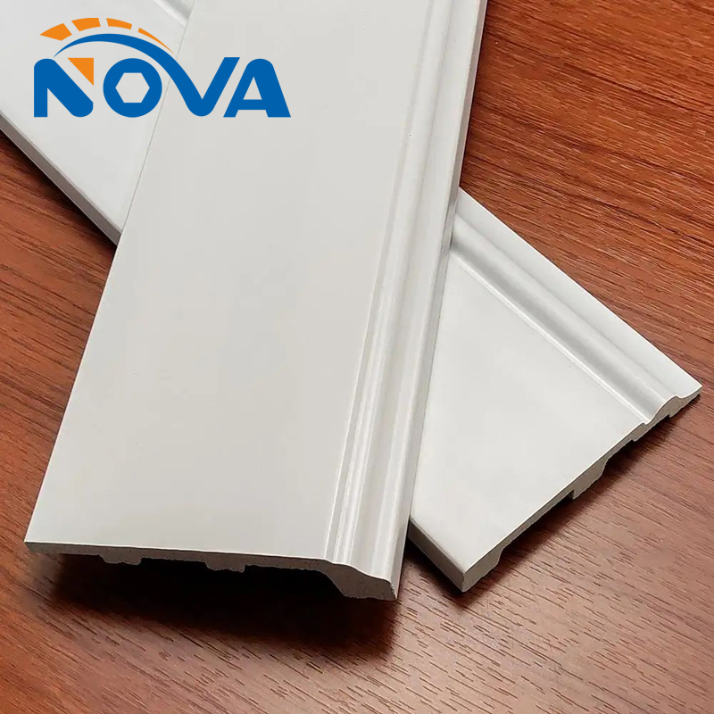 Wall Decoration Manufacturer Easy Install PVC Coated Skirting Polystyrene Waterproof Interior PS Skirting Board