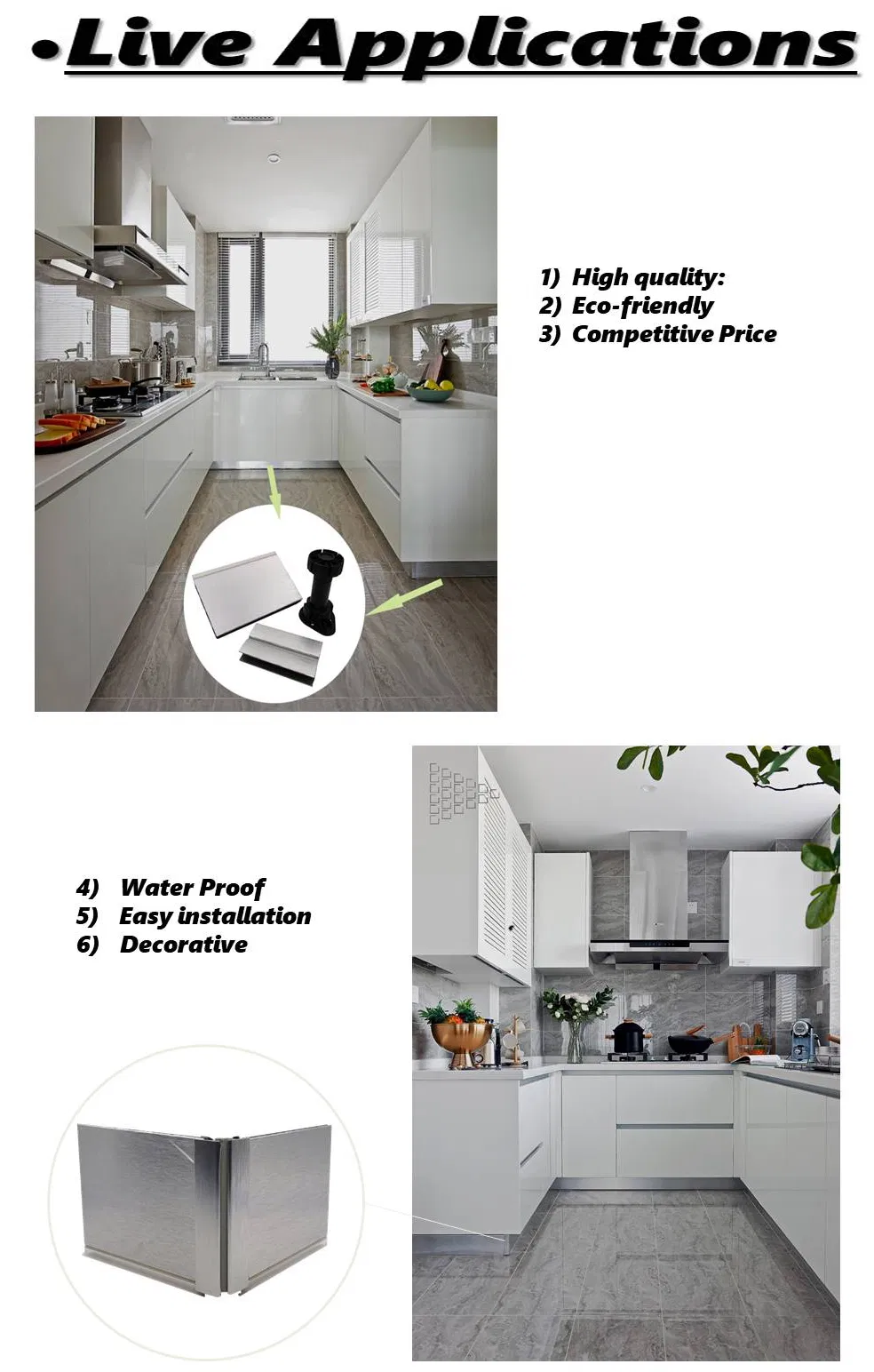PVC Kitchen Accessories Specification