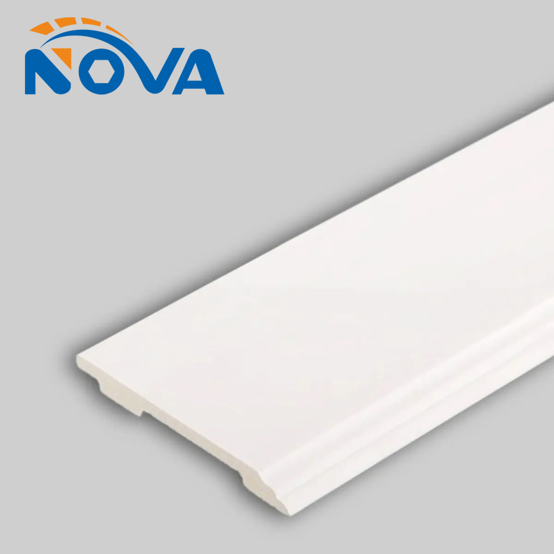 Wholesale Modern White Finger Joint Pine Baseboard Skirting Board Solid Wood MDF Waterproof Skirting for Hotels