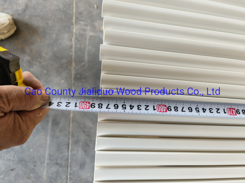 White Primed Wooden Quarter Round Finger Jointed Pine Moulding