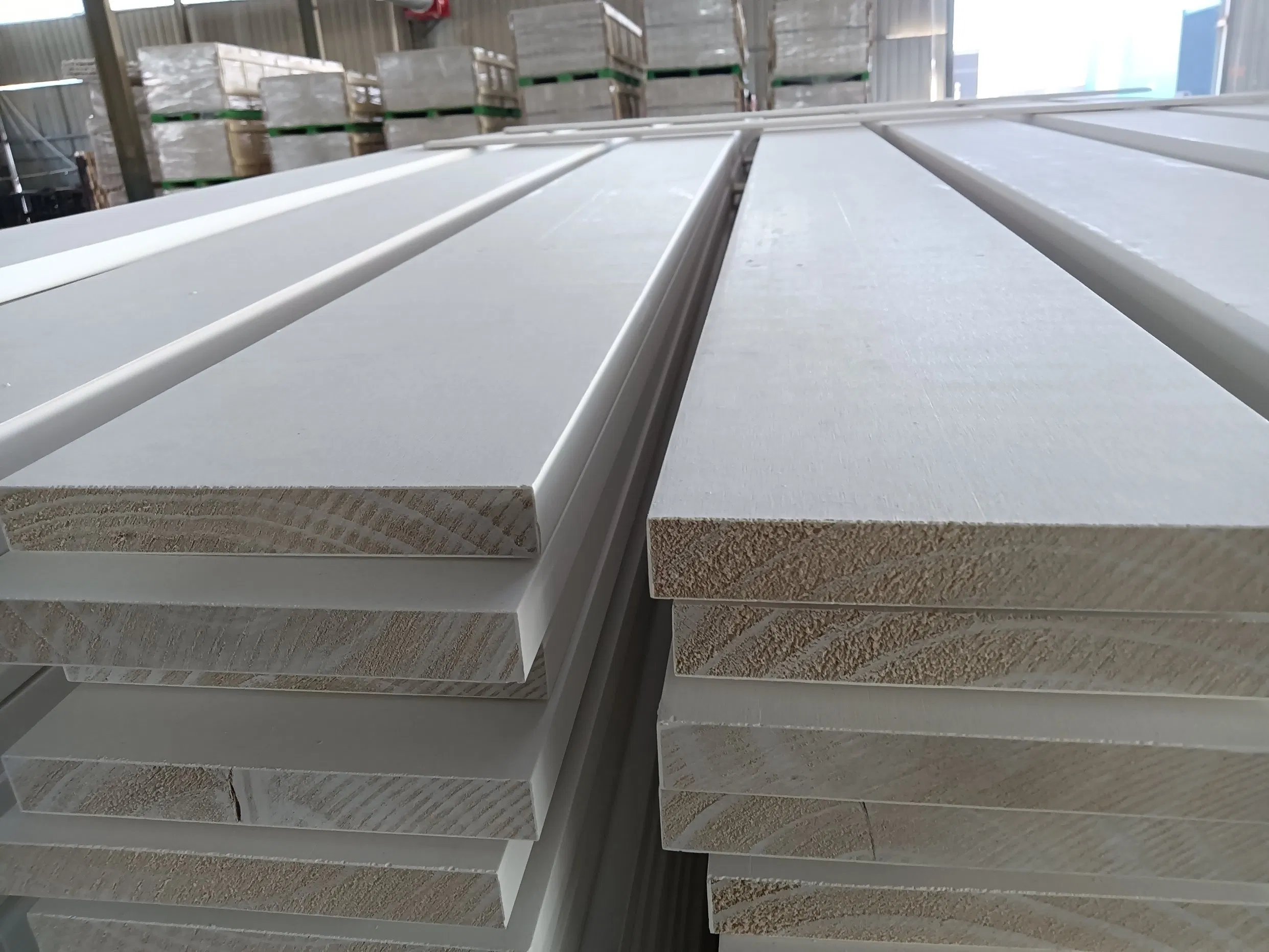 Modern White Finger Joint Pine Baseboard Skirting Board for Hotels