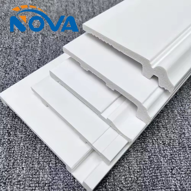 Interior Waterproof Easy Install Flooring Skirting Board Baseboard Polystyrene PS Skirting Board