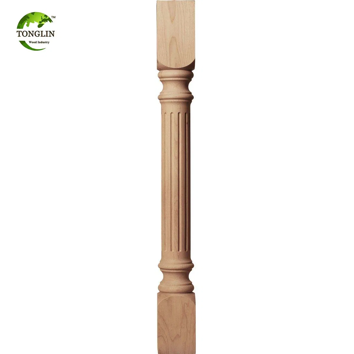 Solid Wood Stair Balustrade with Nice Quality, Wood Stair Post