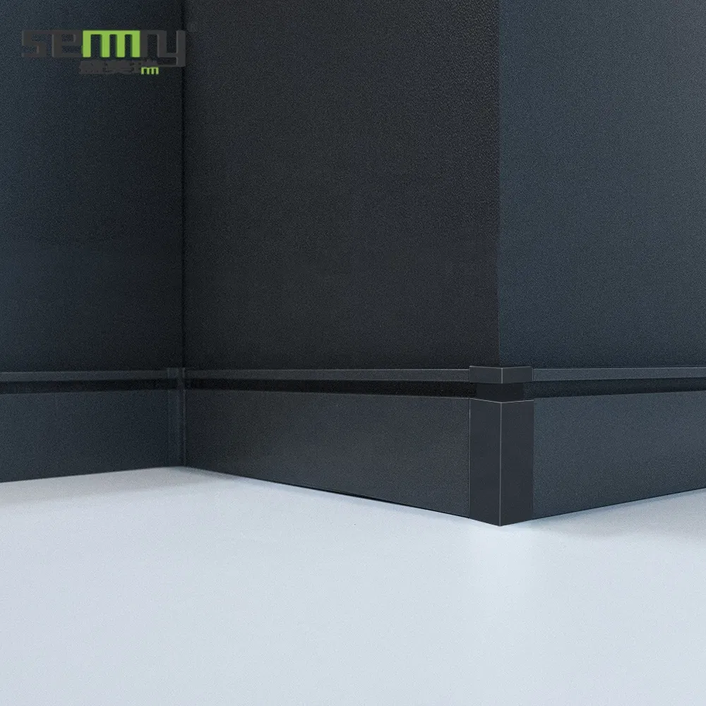 LED Profiles Aluminum Home Decorative Flooring Accessory Light Baseboard Modern Aluminum Profile Skirting Board