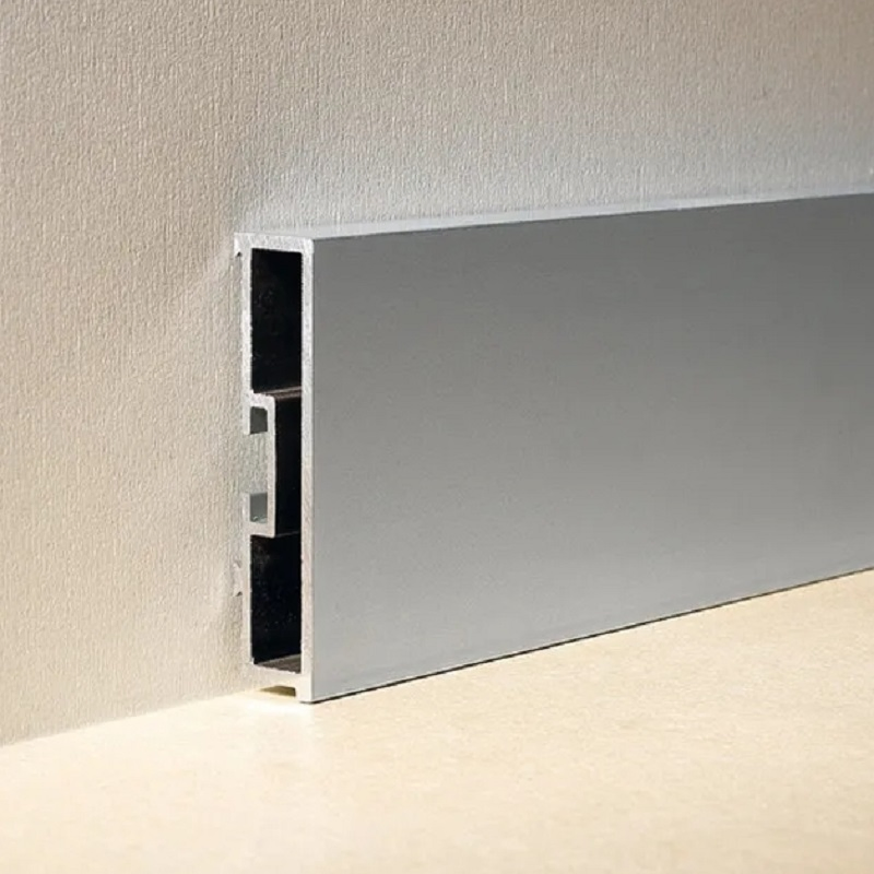 Residential Wall Foot Line Skirting Board Drywall LED Aluminum Extrusion Profile