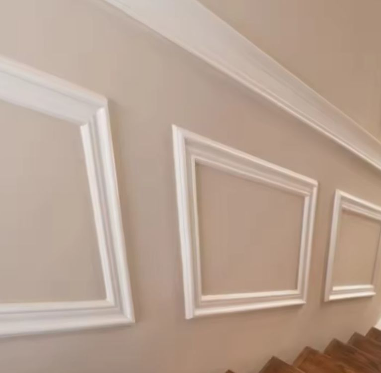 Molduras Pared Home Decor Modern Design Decoration Material Wood Half Round Round Mouldings Decorative Lines Trim Wall-Skirting-Board Skirting Baseboard