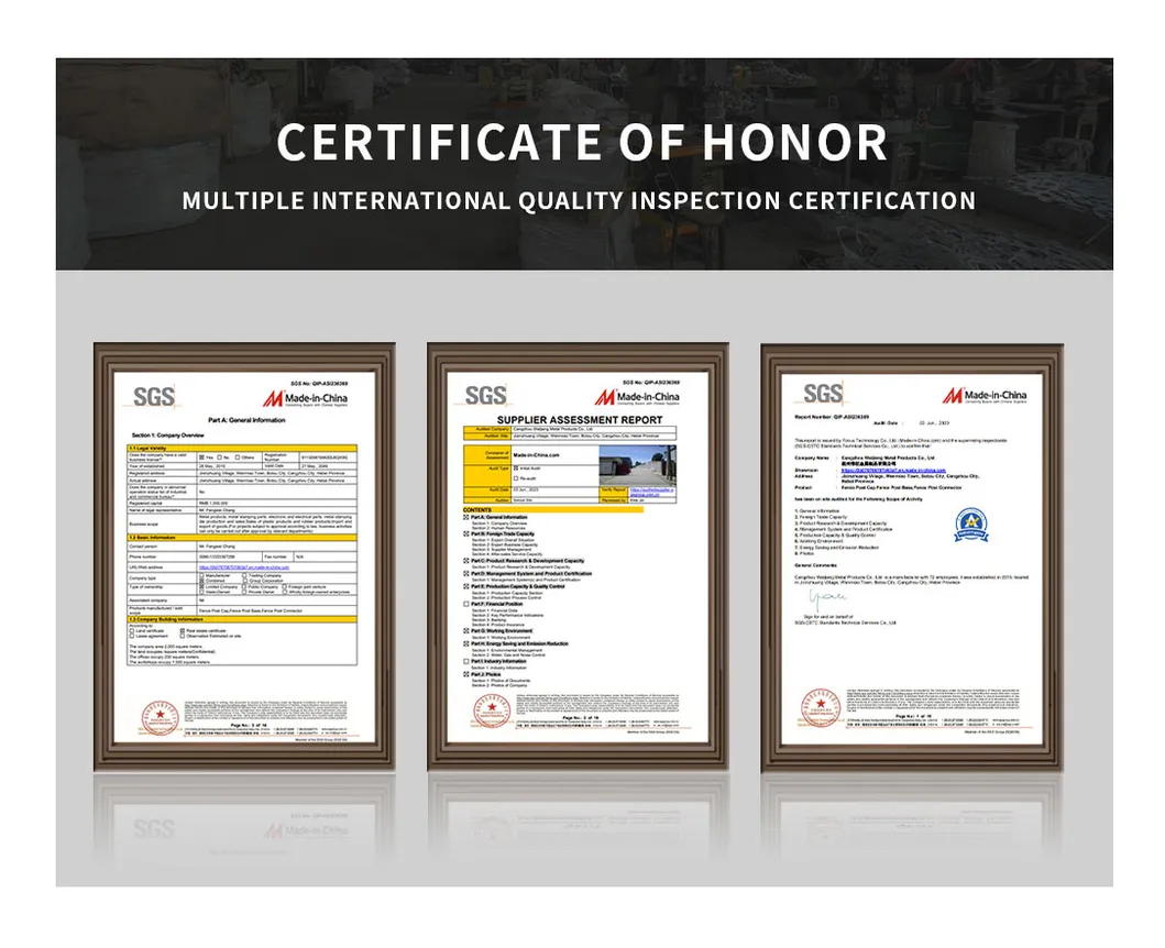 Quality Certifications
