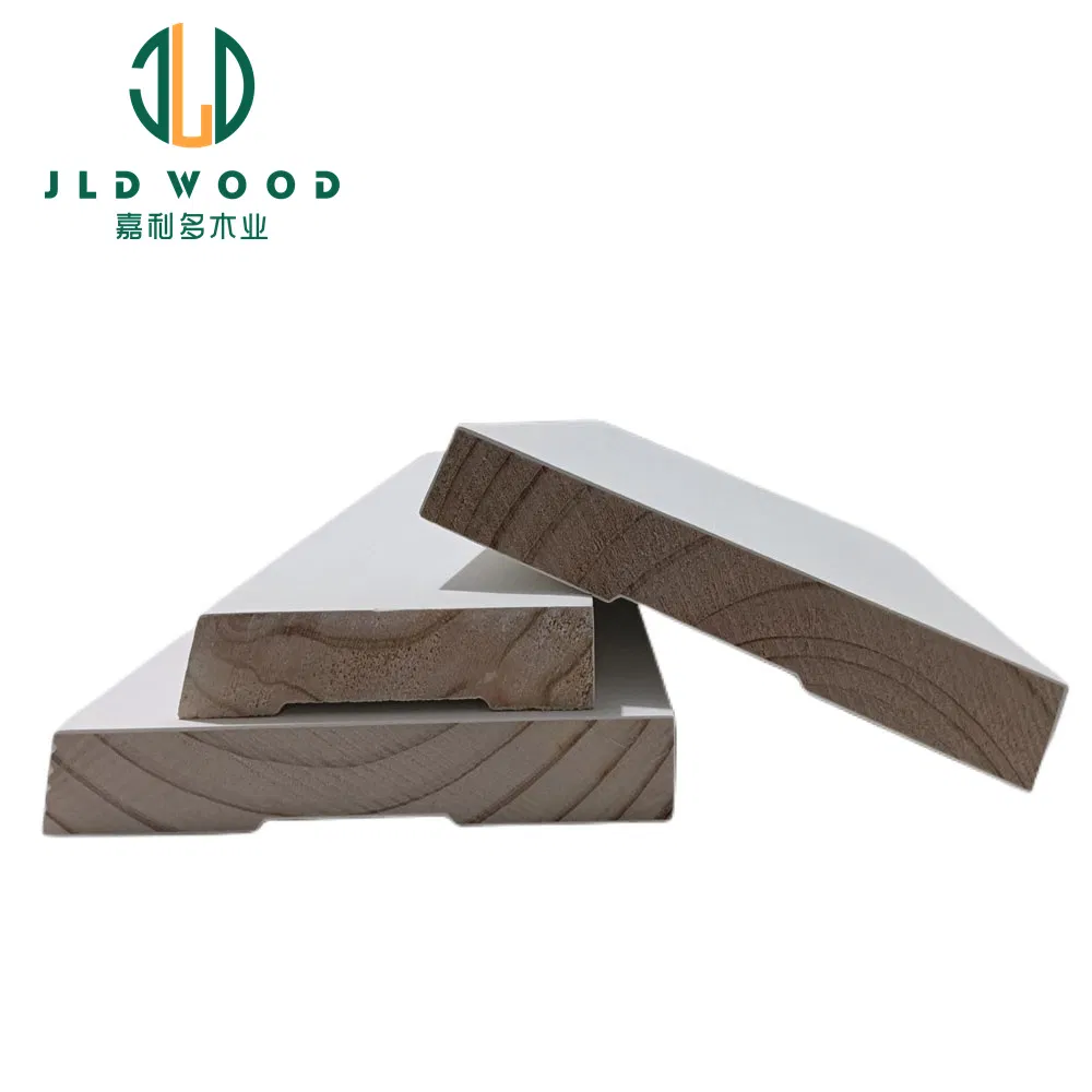 White Primed Moulding Skirting MDF Baseboard Solid Wood Skirting for Home Design