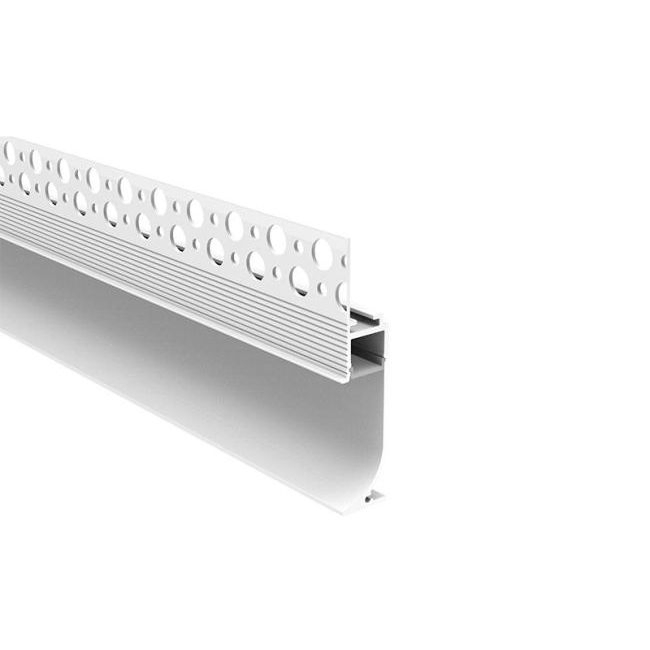 Trimless Baseboard Architectural Plaster White Black Silver Skirting Line Drywall LED Aluminum Profile