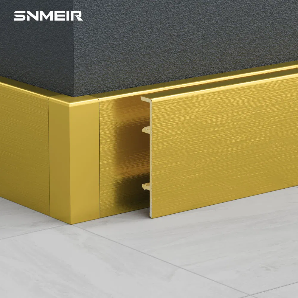 Senmry Flooring Accessories Stainless Steel Skirting Board LED Base Board Profiles