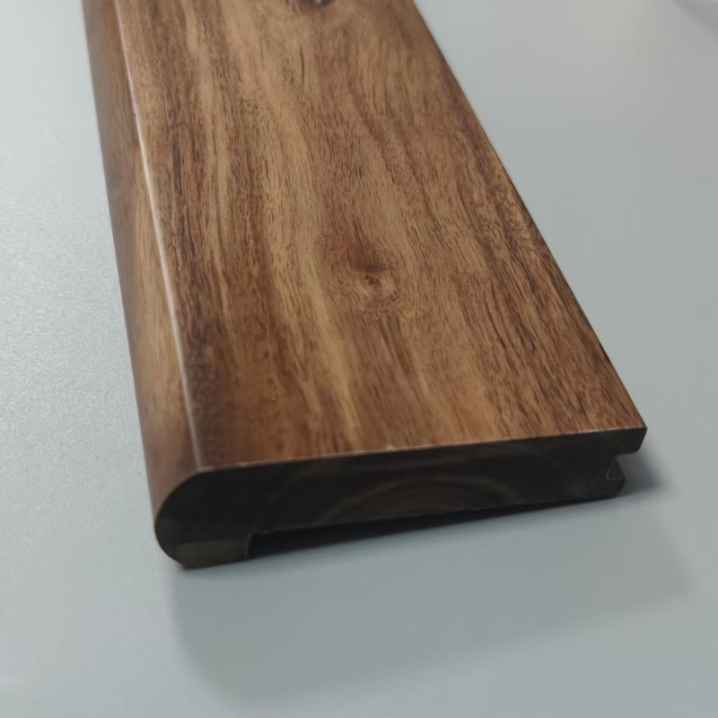 Prefinished Wooden Stair Riser and Stair Tread for Straight Stairs