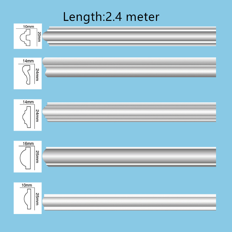 Skirting Polyurethane Ceiling Cornice Mold Decorative PU Crown Moulding