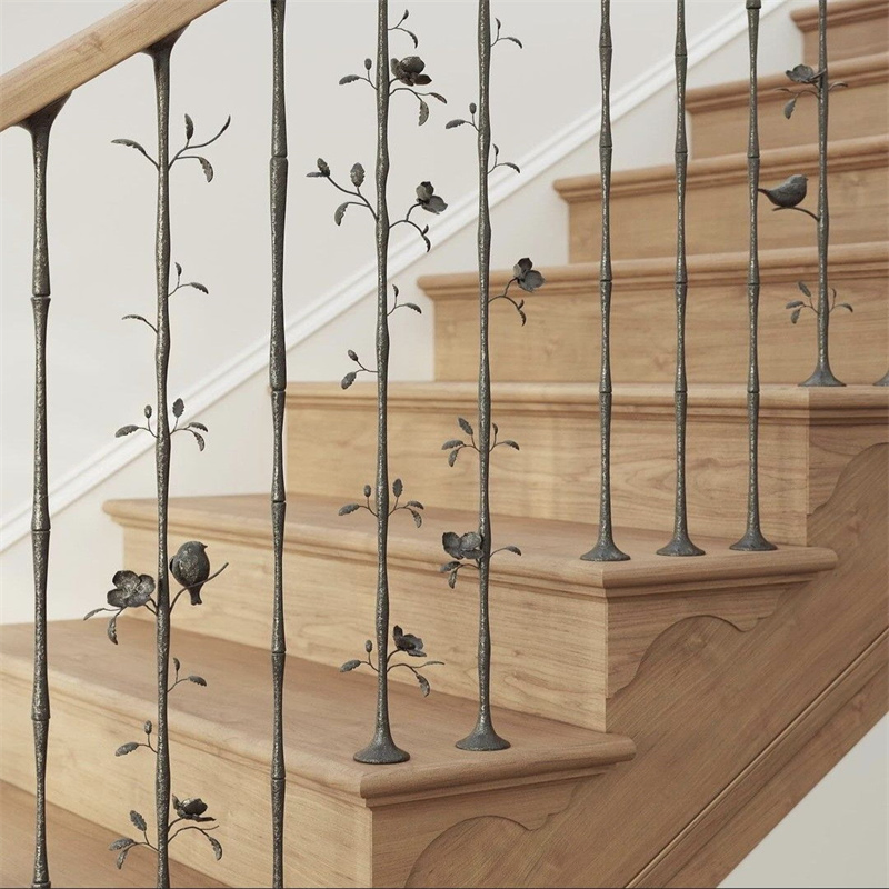 Wholesale Ornament Fashion Durable Wrought Iron Stairs Balustrade