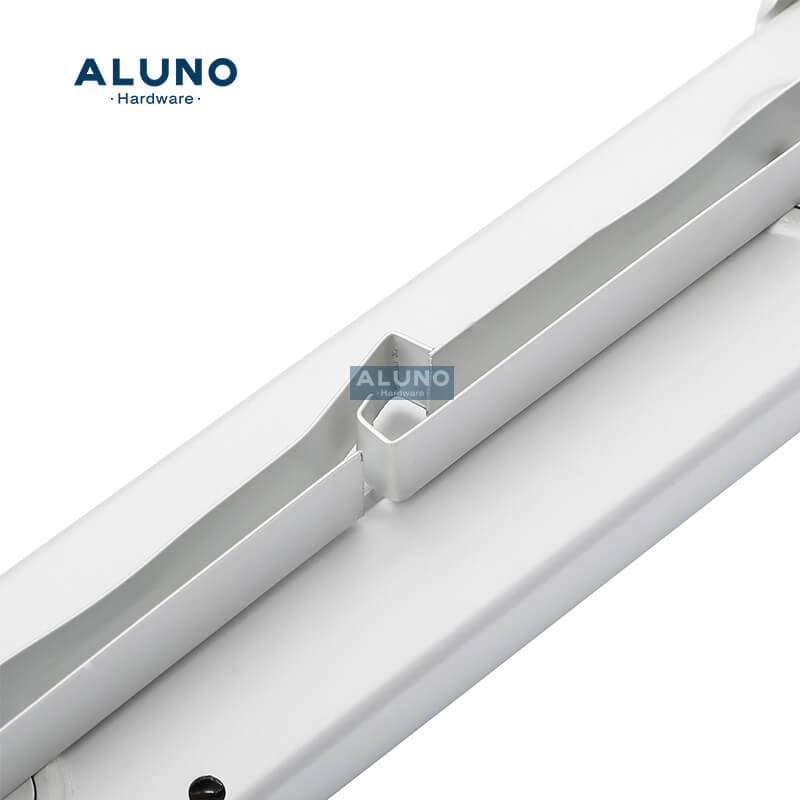Aluno Easy Assembly Classic Fashion Glossy Hardware Hurricane Shutter Jalousie Window Frame Aluminum Shutter