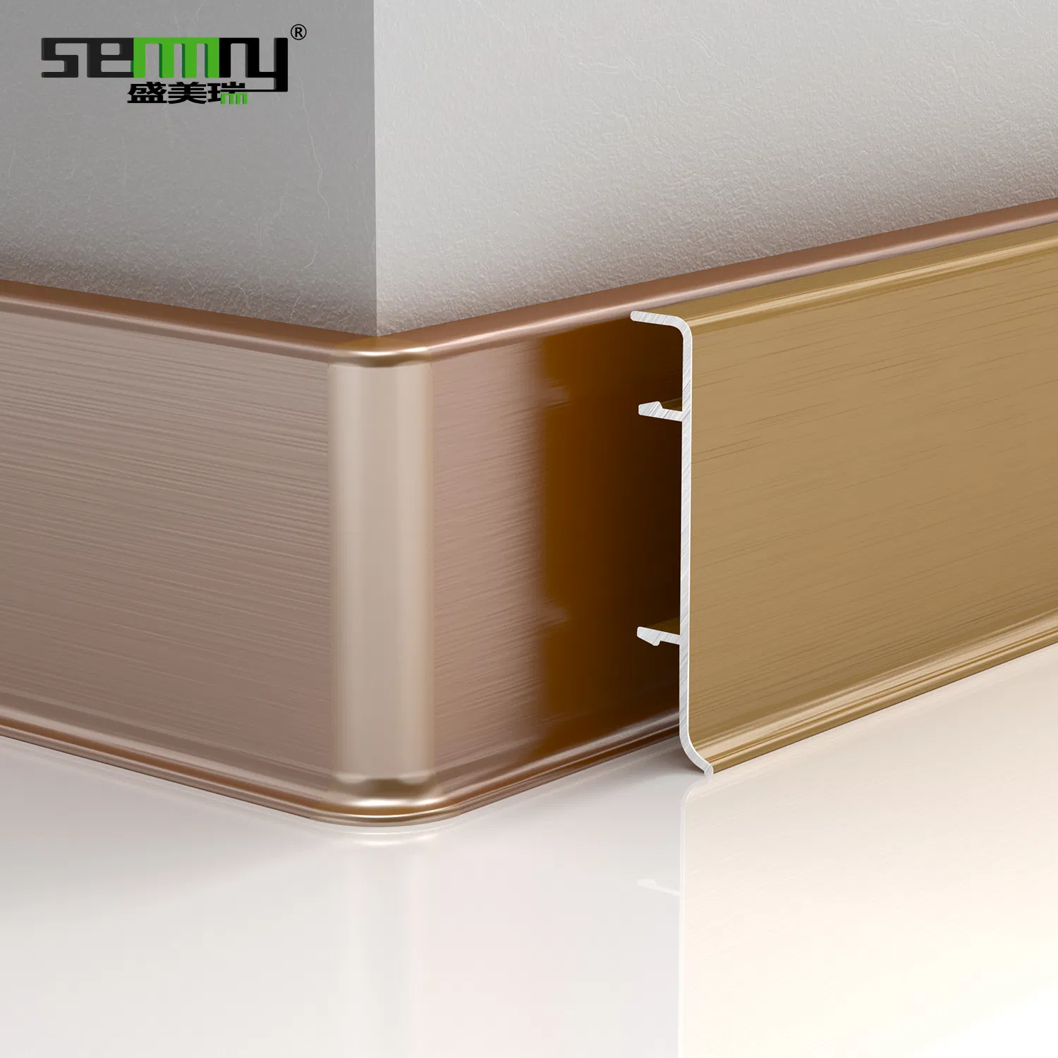 Contemporary Aluminum Baseboard Skirting Board for Modern Spaces