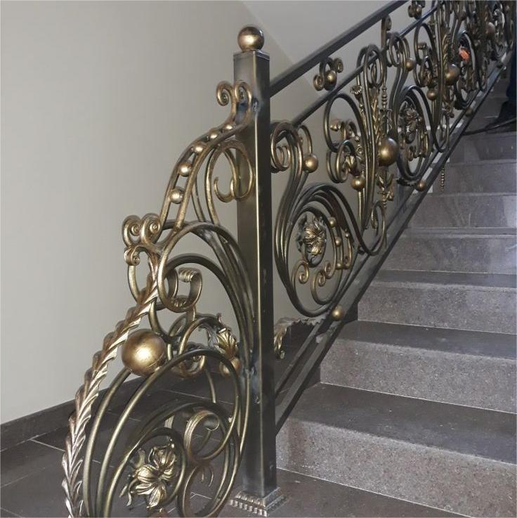 Wrought Iron &amp; Aluminum Alloy Spiral/Curved Stair Railing Intriguing Balustrades &amp; Handrails for Staircases