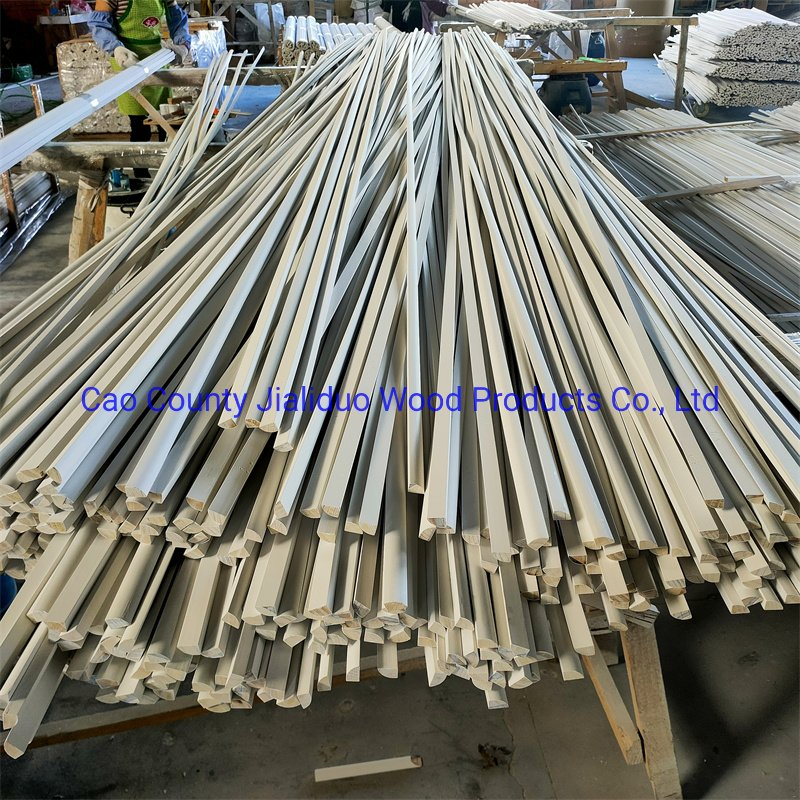 Jialiduo Wood White Primer Solid Pine Wood Mouldings