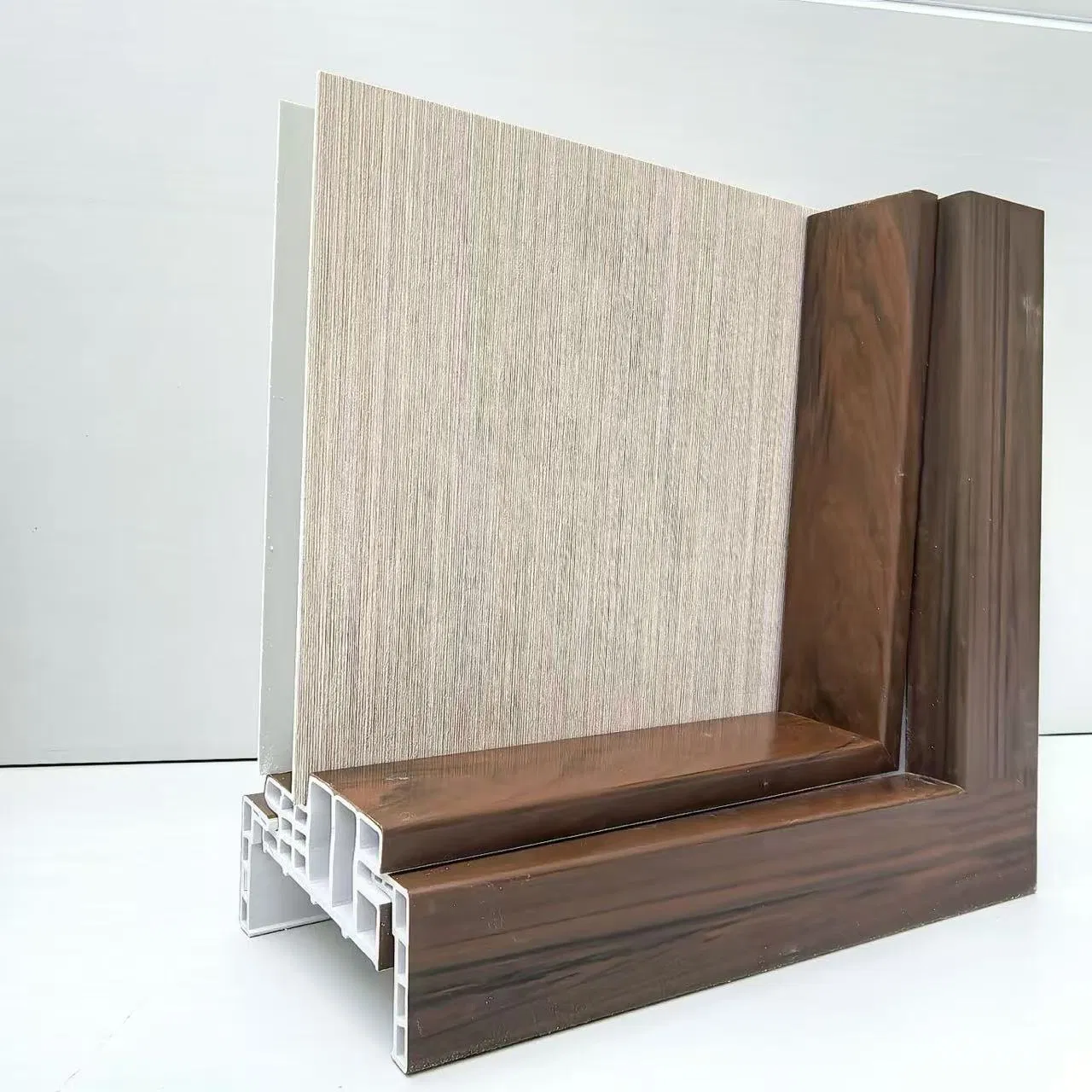 Eco-Friendly Custom Fire-Retardant WPC Door Frame Interior Use