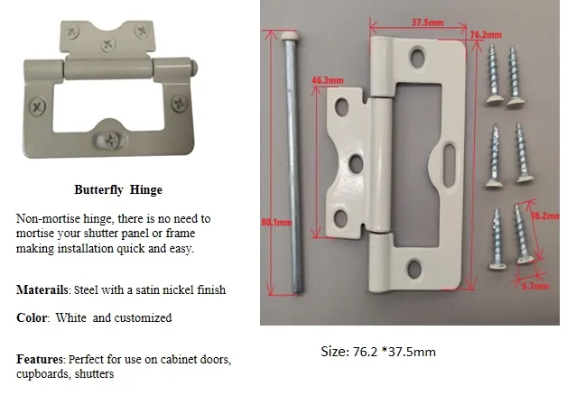 Hardware Butterfly Hinges