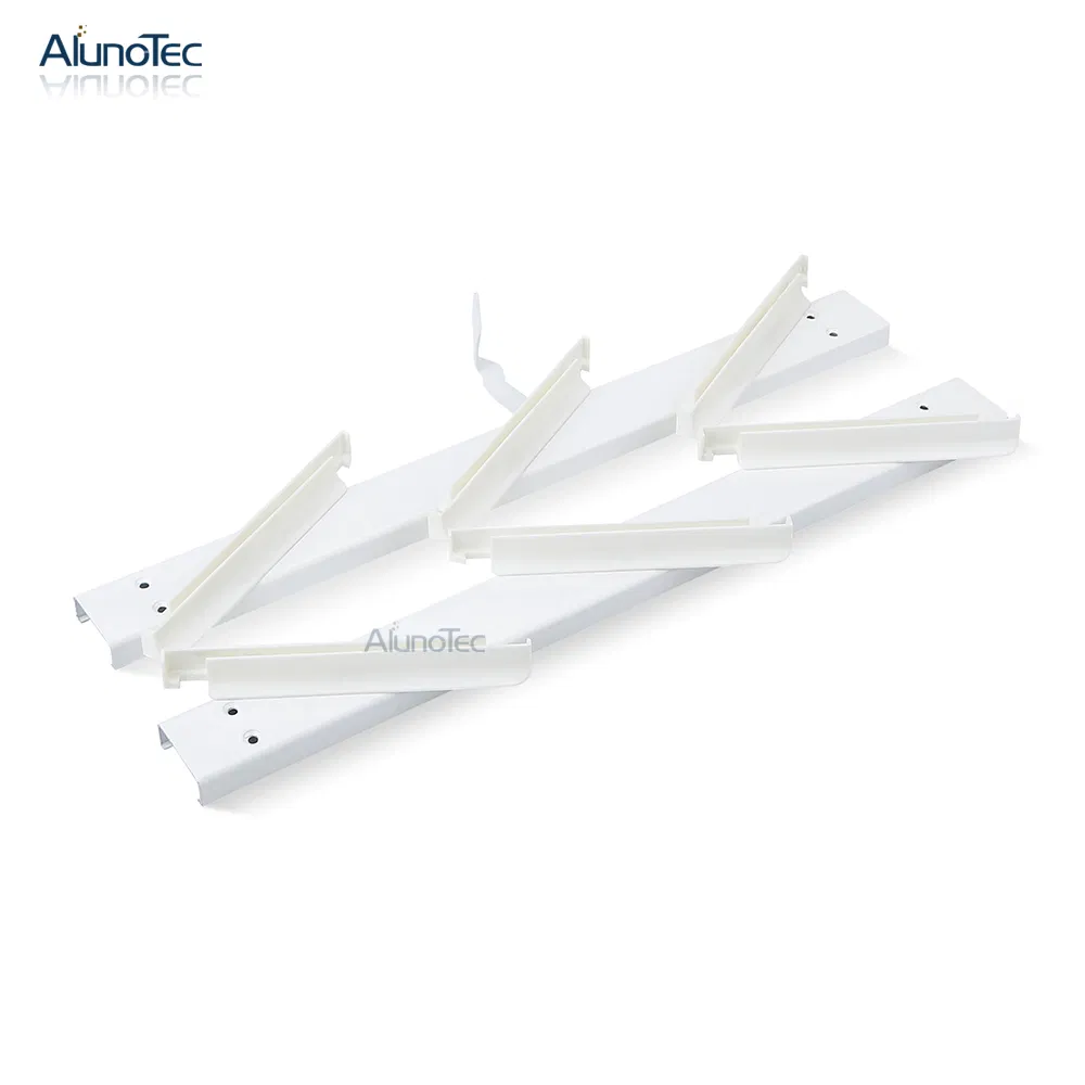 Aluno Customize Fixed Oval Blade Farm Plantation Black Aluminium Shutter Blinds Frame Louver Frames
